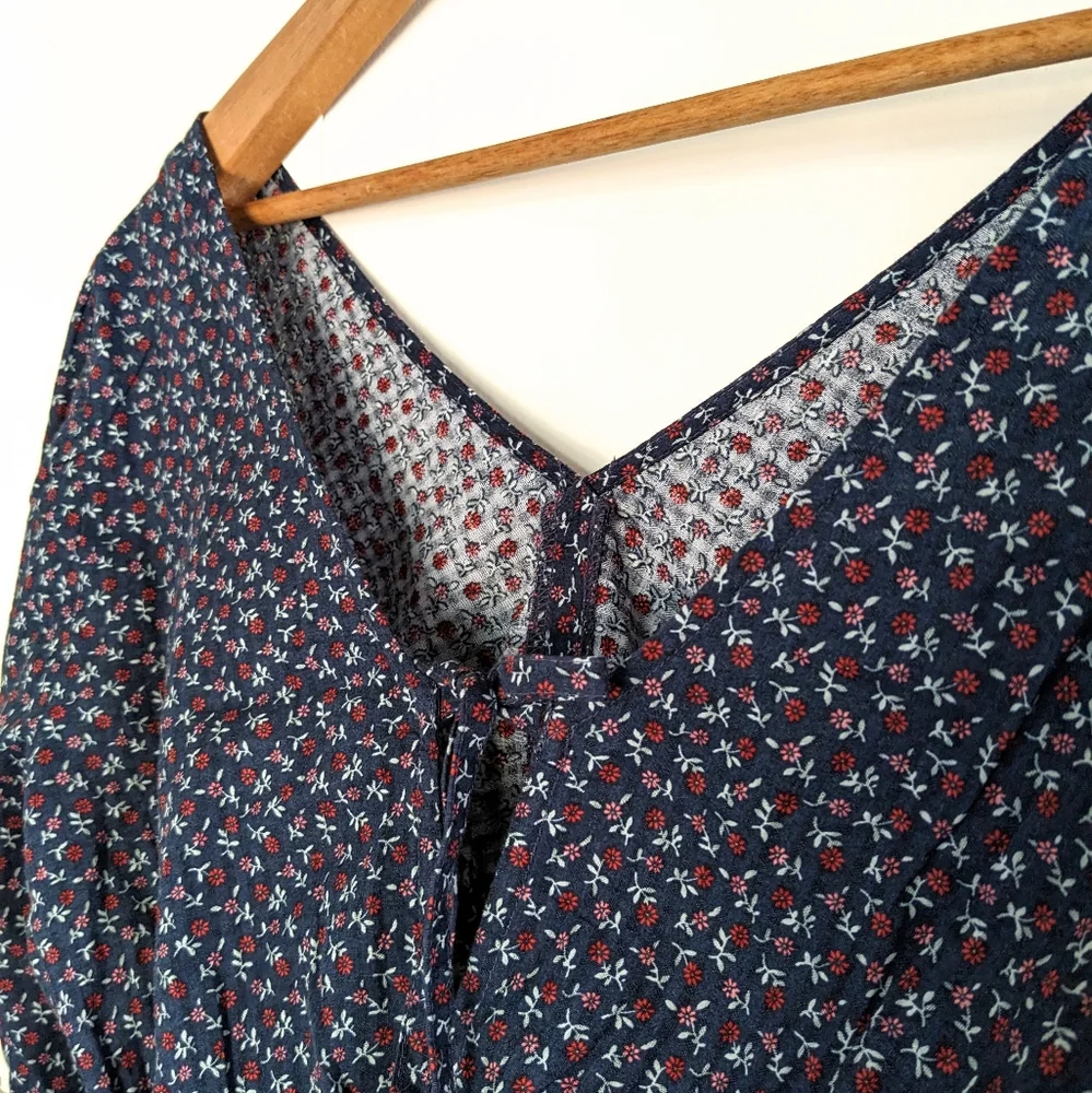 Sold! NWT Madewell Tie-Back Peplum Puff Sleeve Top - Picture 12 of 15